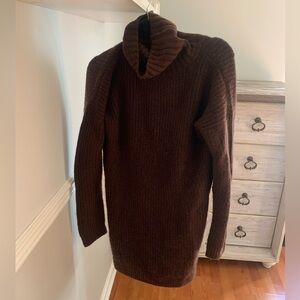Brown Abercrombie Turtleneck Sweater Dress, Size M